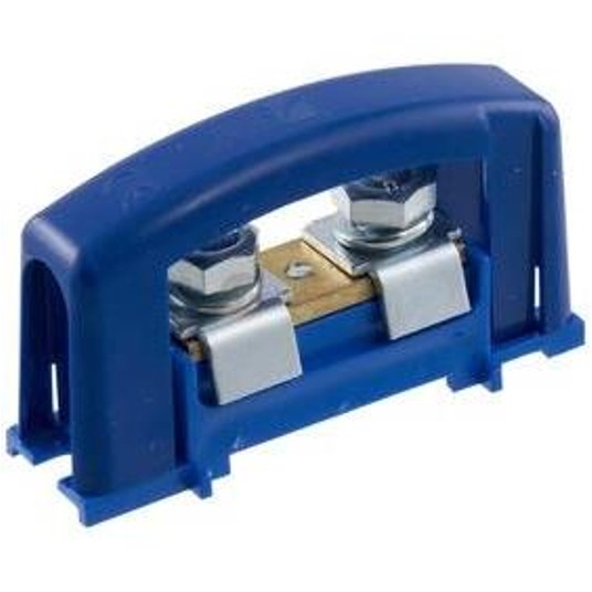 Zacisk prądowy 2x35mm2 szary z pokrywą na szynę -zdjęcie numer 1