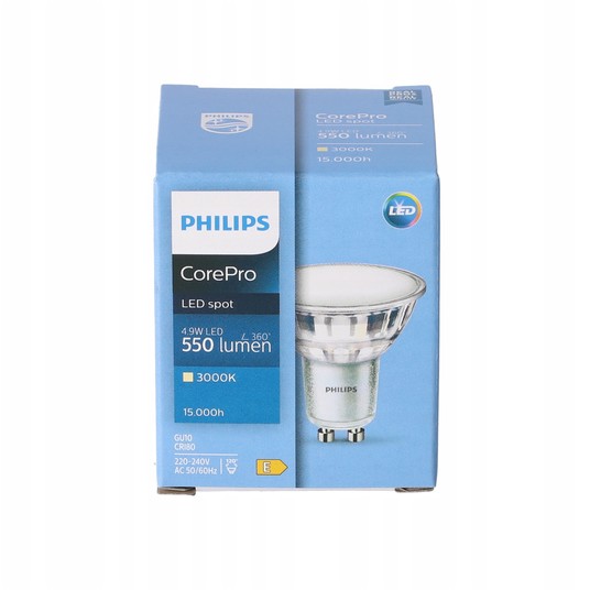 Żarówka LED Corepro 4,9W 550lm GU10 830 120D 92 -zdjęcie numer 8