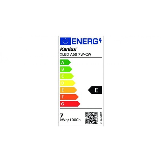 Żarówka LED E27 XLED A60 7W-CW 810lm 6500K -zdjęcie numer 1