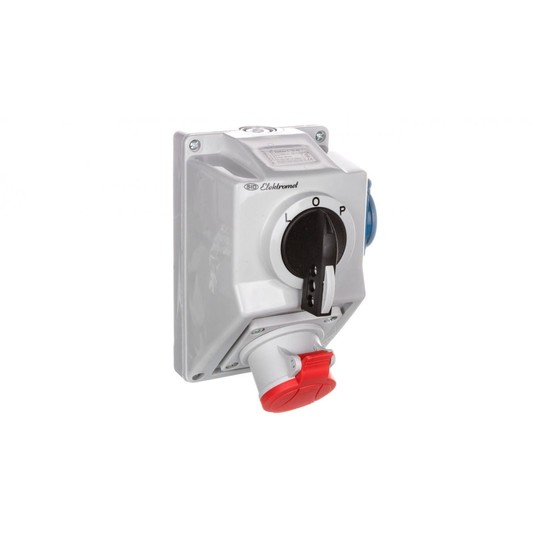 Zestaw instalacyjny z gniazdem 4P 1x 2P+Z L-0-P16A -zdjęcie numer 1