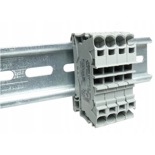 Złączka szynowa 2-przewodowa 4mm2 szara /50szt./ -zdjęcie numer 6