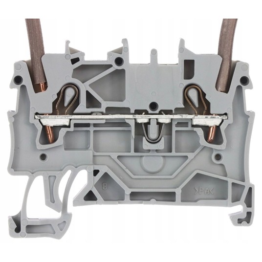 Złączka szynowa 2-przewodowa 4mm2 szara /50szt./ -zdjęcie numer 5