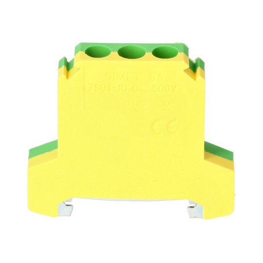 Złączka szynowa ochronna 10mm2 zielono-żółta ZSO 1 -zdjęcie numer 7
