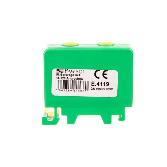 Złączka szynowa ZUG AL/CU 1x2,5-50mm żółto-zielona -zdjęcie numer 1