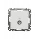 Gniazdo TV końcowe (4dB), białe, Sedna Design -zdjęcie numer 1