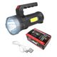 LATARKA RĘCZNA SZPERACZ LED + COB + SOLAR AKUMULAT -zdjęcie numer 1