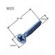 Wkręt osprzętowy do puszek długość 25mm W25 370862 -zdjęcie numer 4