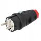 Wtyczka gumowa 16A 2P+Z 230V UNI-SCHUKO IP54 TAURU -zdjęcie numer 7