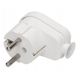 Wtyczka kątowa 16A 2P+Z Uni-Schuko 250V biała WT-1 -zdjęcie numer 1