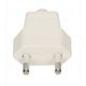 Wtyczka płaska 10A b/u 250V biała WT-1001 (ZN-11 2 -zdjęcie numer 2
