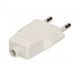 Wtyczka płaska 10A b/u 250V biała WT-1001 (ZN-11 2 -zdjęcie numer 3