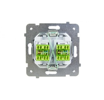 AS Gniazdo komputerowe podwójne RJ45 kat.5e MMC