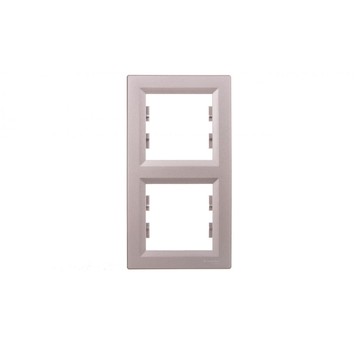 ASFORA Ramka 2-krotna pionowa aluminium EPH5810261