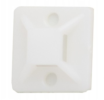 Element mocujący opaski 19x19mm biały/100szt