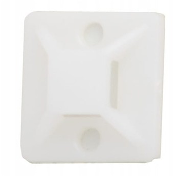 Element mocujący opaski 25x25mm biały /50szt