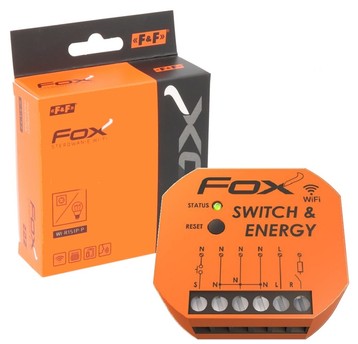 FOX Pojedynczy przekaźnik Wi-Fi z kontrolą paramet