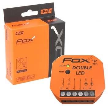 FOX Sterownik do oświetlenia LED dwukanałowy Wi-Fi