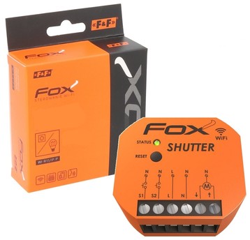 FOX Sterownik rolet Wi-Fi 230V Shutter Wi-STR1S2-P