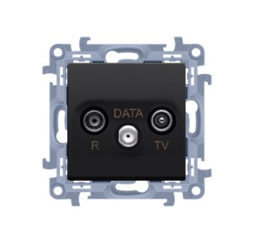 Gniazdo antenowe R-TV-DATA (moduł). 1x wejście: 5-