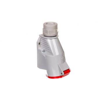 Gniazdo izolacyjne stałe 4P 32A 400V czerwone IP44