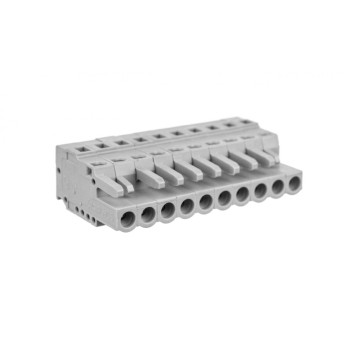 Gniazdo MCS-MIDI Classic 10-biegunowe szare raster