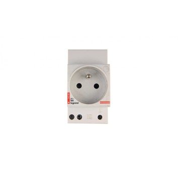 Gniazdo modułowe serwisowe 2P+Z 10/16A 250V na szy