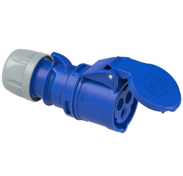 Gniazdo przenośne 16A 3P 230V niebieskie IP44 SHAR