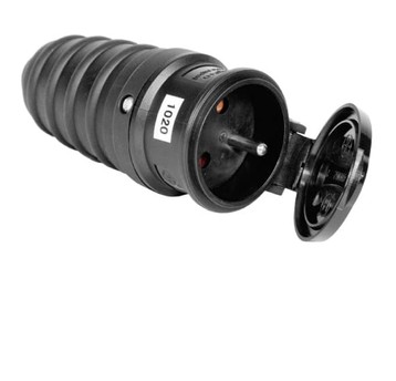 Gniazdo przenośne gumowe z/u 16A 250V IP44 D.3157