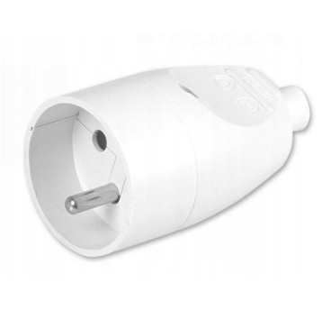Gniazdo przenośne z/u 16A 2P+Z 250V białe GN-171