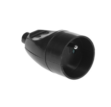 Gniazdo przenośne z/u 16A 2P+Z 250V czarne GN-171