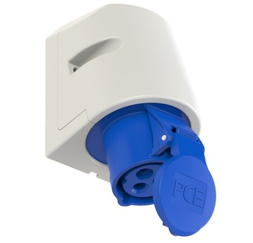 Gniazdo stałe 16A 3P 230V niebieskie IP44 113-6
