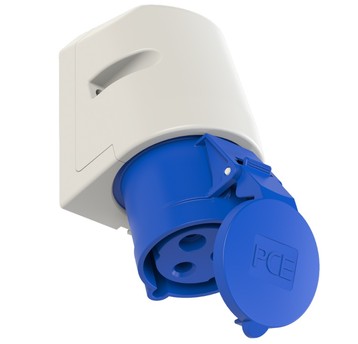 Gniazdo stałe 32A 3P 230V niebieskie IP44 123-6