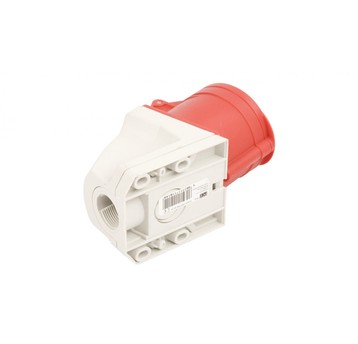 Gniazdo stałe 32A 5P 400V czerwone IP44 /mała obud