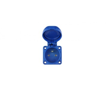 Gniazdo tablicowe 10/16A 2P+Z 230V niebieskie IP54