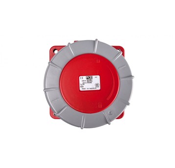 Gniazdo tablicowe 125A 5P 400V /120x120/ czerwone