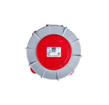 Gniazdo tablicowe 63A 5P 400V /100x100/ czerwone