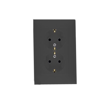 Gniazdo wtyczkowe Schuko podwójne 16A, 250V~