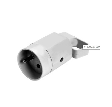 Gniazdo z uchem z uziemieniem 2P+Z 16A 250V IP20 b