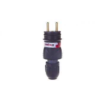HELMO Wtyczka przenośna gumowa 16A 2P+Z 230V IP44