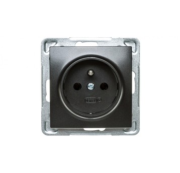 IMPRESJA Gniazdo pojedyncze z/u antracyt GP-1YZ/m/