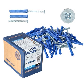 Kołek uniwersalny 4ALL 8x40 z wkrętem 5x60mm /50sz