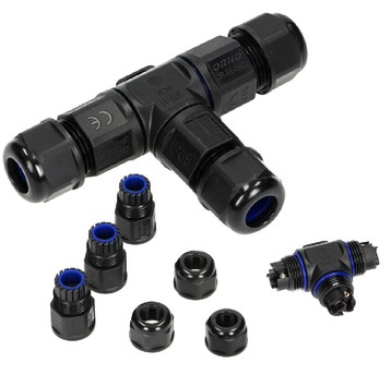 Konektor kablowy trójnik T IP68, 3x4mm2, 450V/25A