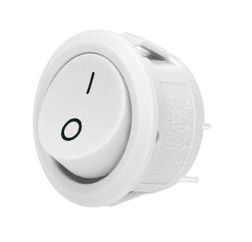 Łącznik kołyskowy okrągły OR-AE-13180/W biały