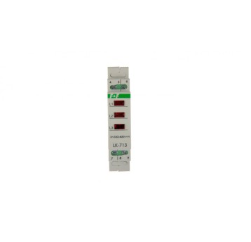 Lampka modułowa 3-fazowa czerwona 3x230V+N AC LK-7