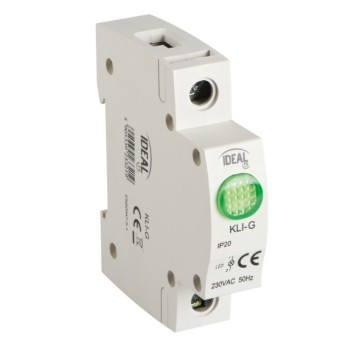 Lampka modułowa LED zielona KLI-G 230V AC 23321