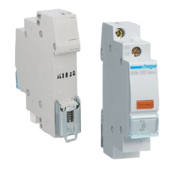 Lampka modułowa pomarańczowa 230V AC SVN123