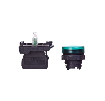 Lampka sygnalizacyjna 22mm zielona 24V AC/DC LED X