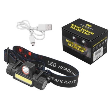 LATARKA CZOŁOWA ODPINANA + MAGNES, 1 X LED 3 W + 1