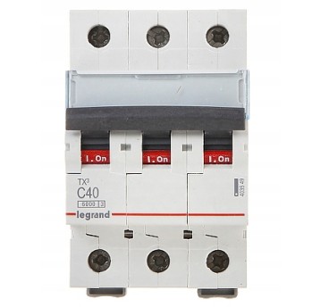 Legrand TX3 wyłącznik nadprądowy 3P C 40A AC S303