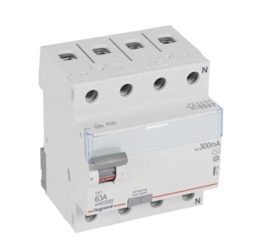 Legrand wyłącznik różnicowoprądowy 4P 63A 0,3A typ